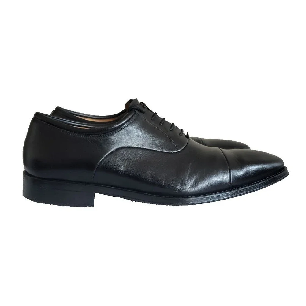 Magnanni Mayon Cap Toe Oxford Leather Shoes $550 Men's Size 8D Made in Spain